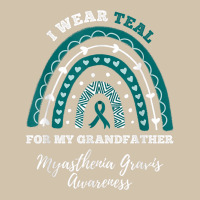 Rainbow I Wear Teal Grandfather Myasthenia Gravis Awareness Adjustable Baseball Cap | Artistshot