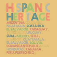 Hispanic Heritage Month Latino Countries Names Retro Vintage T Shirt Dyed Cap | Artistshot