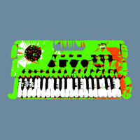 Retro Green Keyboard Synthesiser - Glitchy Mix Urban Heavy T-shirt | Artistshot