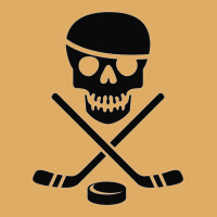 Cool Ice Pirate Hockey Products White On Black Sticker Urban Heavy T-shirt | Artistshot