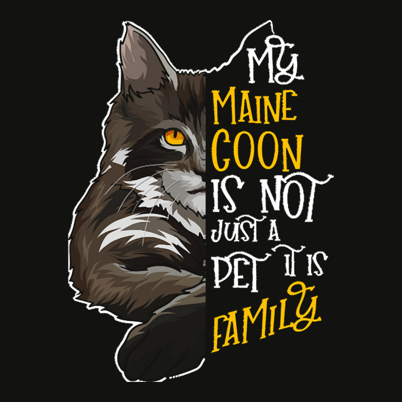 Maine Coon T  Shirt My Maine Coon Cat Is Family T  Shirt Scorecard Crop Tee by trimmingpoliceman | Artistshot