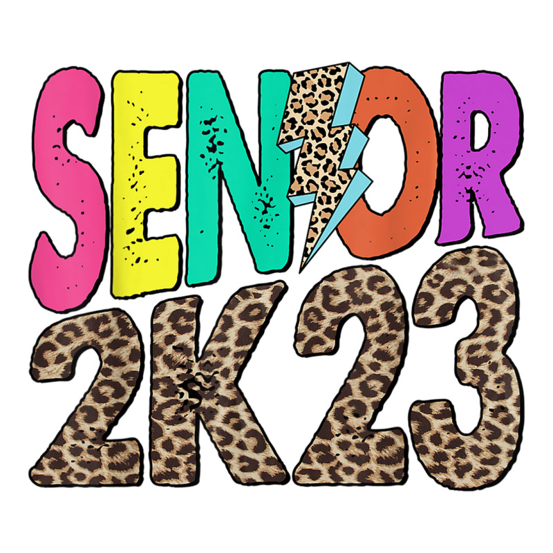 Senior 2k23 Leopard Lightning Bolt Class Of 2023 Graduation Bomber Jacket by Fashaza | Artistshot