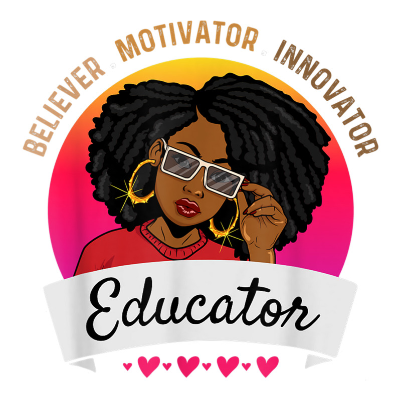 Believer Motivator Innovator Educator Melanin Black Teacher Bomber Jacket by Renew | Artistshot