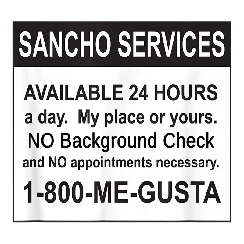 Mens Funny Sancho Services News Ad Mexican Humor For Sanchos T Shirt Bomber Jacket | Artistshot