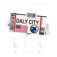 Girl From Daly City Boarding Pass   Flight Ticket Daly City Bomber Jacket | Artistshot