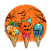 Ice Cream Halloween Costume Scary Moon Melting Skull Pumpkin Bomber Jacket | Artistshot