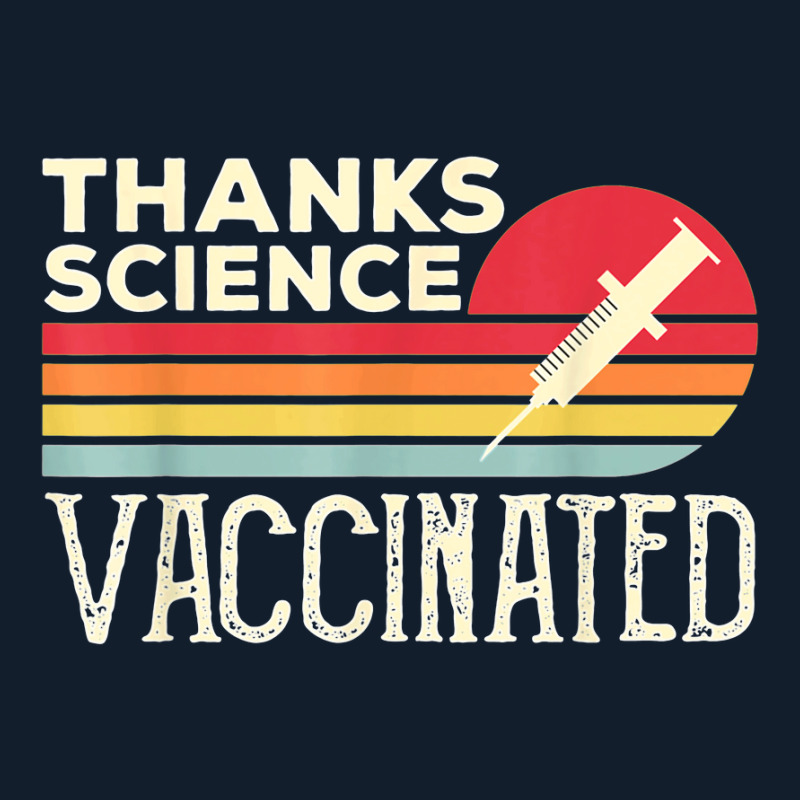 Thanks Science Vaccinated Retro Vintage Pro Vaccine Beanie by Newest | Artistshot