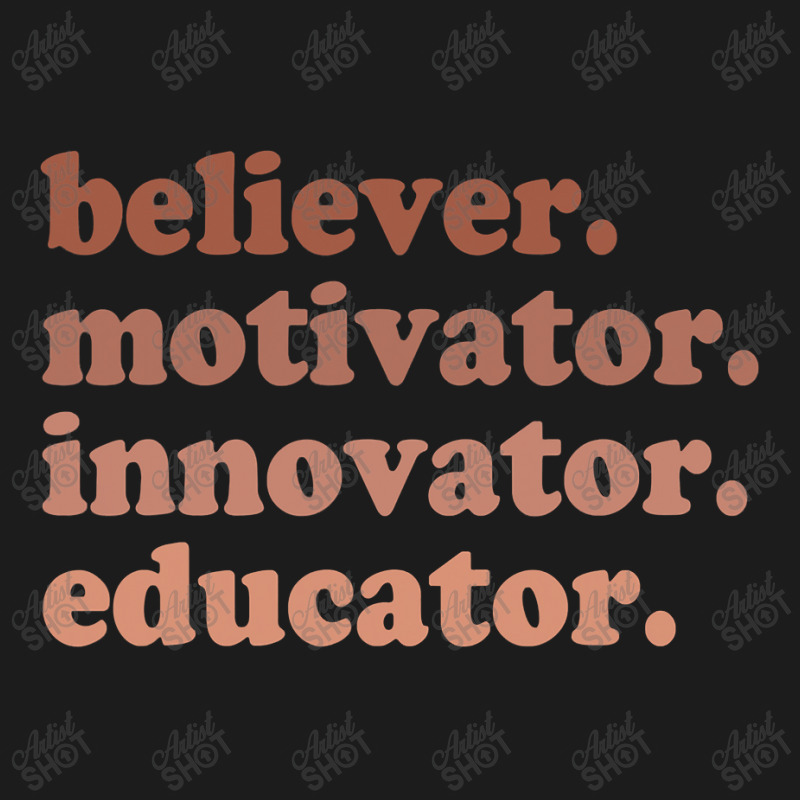 Back To School Believer Motivator Innovator Educator Teacher Beanie by CUSER3772 | Artistshot