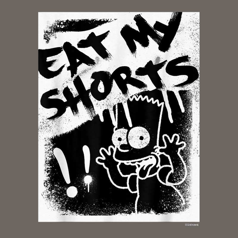 The Simpsons Bart Simpson Eat My Shorts Spray Paint Graffiti T Shirt Sun Shade Cap by evansjalayia | Artistshot