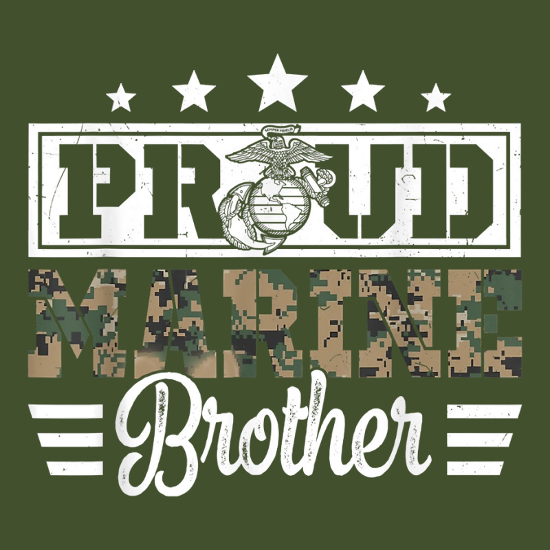 Proud Marine Brother Military Gift For Sister T Shirt Sun Shade Cap by RolaLuken | Artistshot