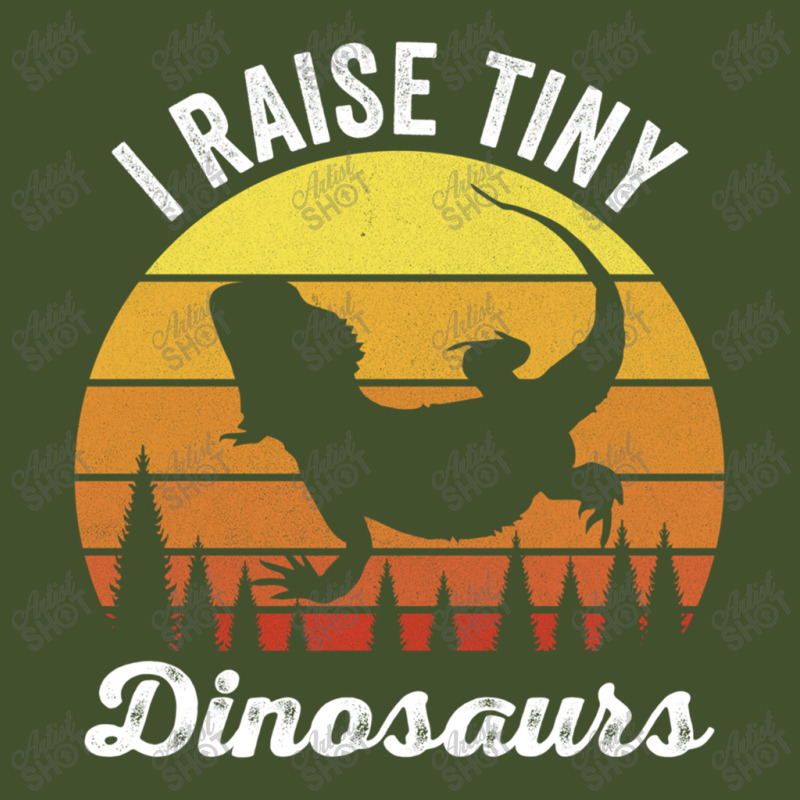 Retro I Raise Tiny Dinosaurs Funny Vintage Bearded Dragon Men Women Sun Shade Cap | Artistshot