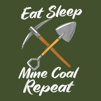 Coal Miner Eat Sleep Mine Coal Repeat T Shirt Sun Shade Cap | Artistshot