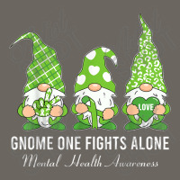 Green Ribbon Gnome One Fights Alone Mental Health Awareness Sun Shade Cap | Artistshot