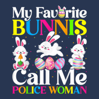 My Favorite Bunny Call Me Police Woman Easter Ladies Denim Jacket | Artistshot