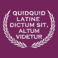 Quidquid Latine Dictum Sit Altum Videtur   Teacher T Shirt Tie Dyed Bucket Hat | Artistshot