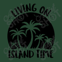 Living On Island Time Palm Trees And Sunset Black Retro Trucker Cap | Artistshot