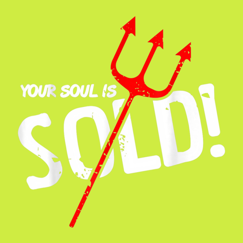 Your Soul Is Sold Funny Demon Halloween Trident Present T Shirt Adjustable Baseball Cap | Artistshot