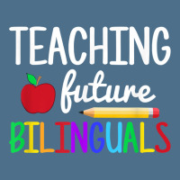 Teaching Future Bilinguals, Bilingual Spanish Teacher T Shirt Dyed Cap | Artistshot