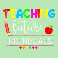 Teaching Future Bilinguals Spanish Teachers Back To School T Shirt Dyed Cap | Artistshot