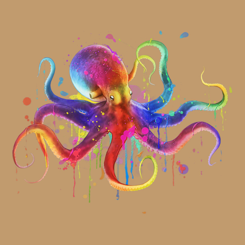 Dripping Rainbow Octopus Psychedelic Urban Heavy T-shirt | Artistshot