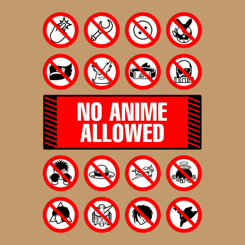 Anime Signs - Not Allowed Urban Heavy T-shirt | Artistshot