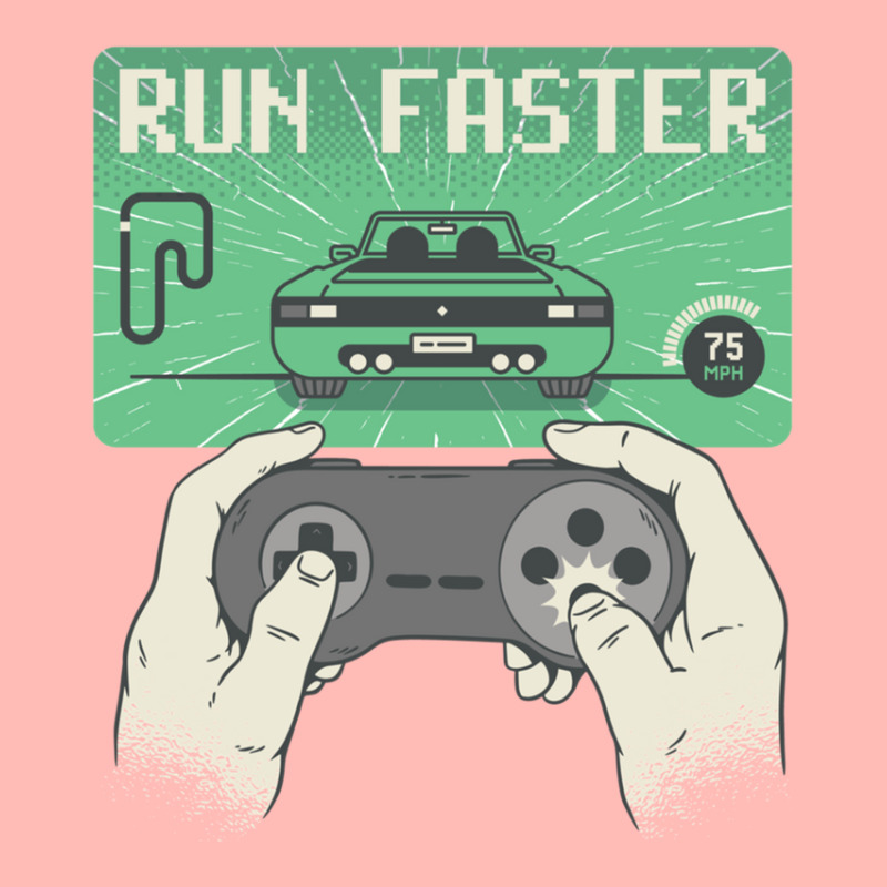 Run Faster Joystick Gaming Urban Heavy T-shirt by IrvetteDove | Artistshot