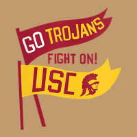 Usc Womens Go Trojans Cardinal Gold Pennant Fight On! V-neck Urban Pullover Hoodie | Artistshot