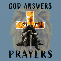 God Answers Prayers Warrior Men Christian Cross Lion Graphic Urban Pullover Hoodie | Artistshot