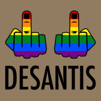 Fck Desantis X 2 - Censored With 2 Rainbow Middle Fingers Leatherette Tumbler | Artistshot