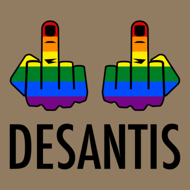 Fck Desantis X 2 - Censored With 2 Rainbow Middle Fingers Leatherette Tumbler | Artistshot