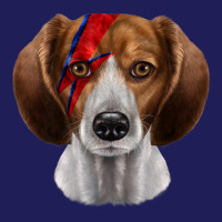 Beagle Dog In Lightning Bolt Painted Face Beanie | Artistshot