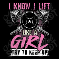 I Know I Lift Like A Girl Try To Keep Up  Gym Gift Visor Hat | Artistshot