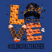 Bilingual Teacher Love Messy Bun Pumpkin Women Halloween T Shirt Visor Hat | Artistshot