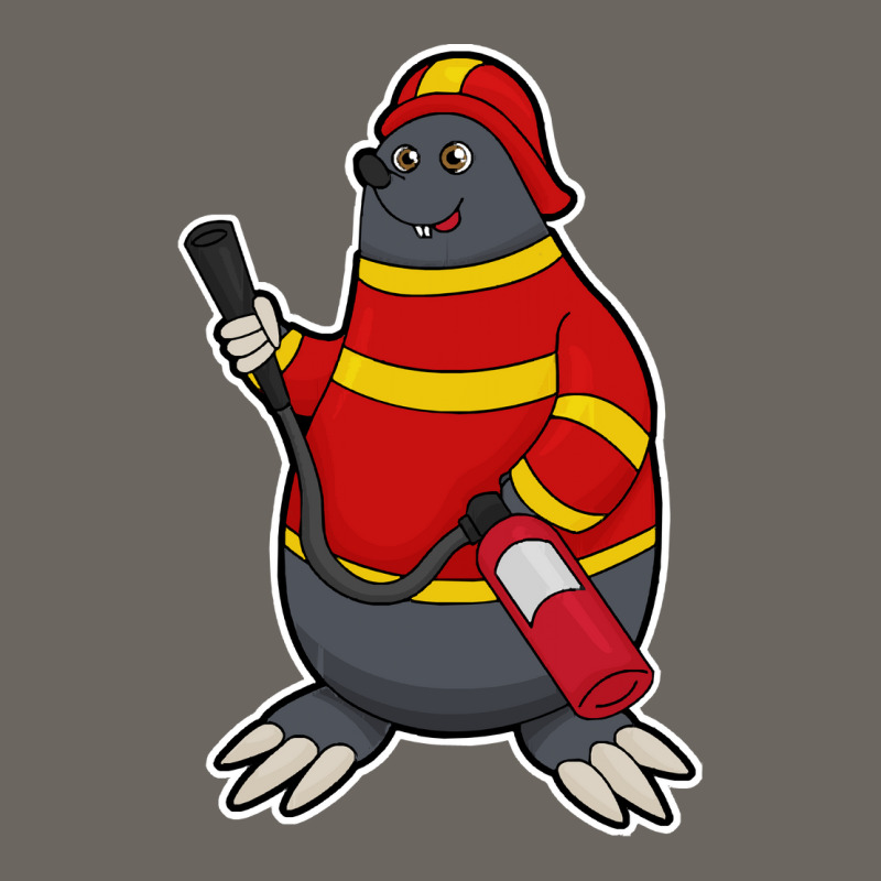 Fire Department T  Shirt Mole As Firefighter With Fire Extinguisher T Sun Shade Cap by redwingcoot | Artistshot