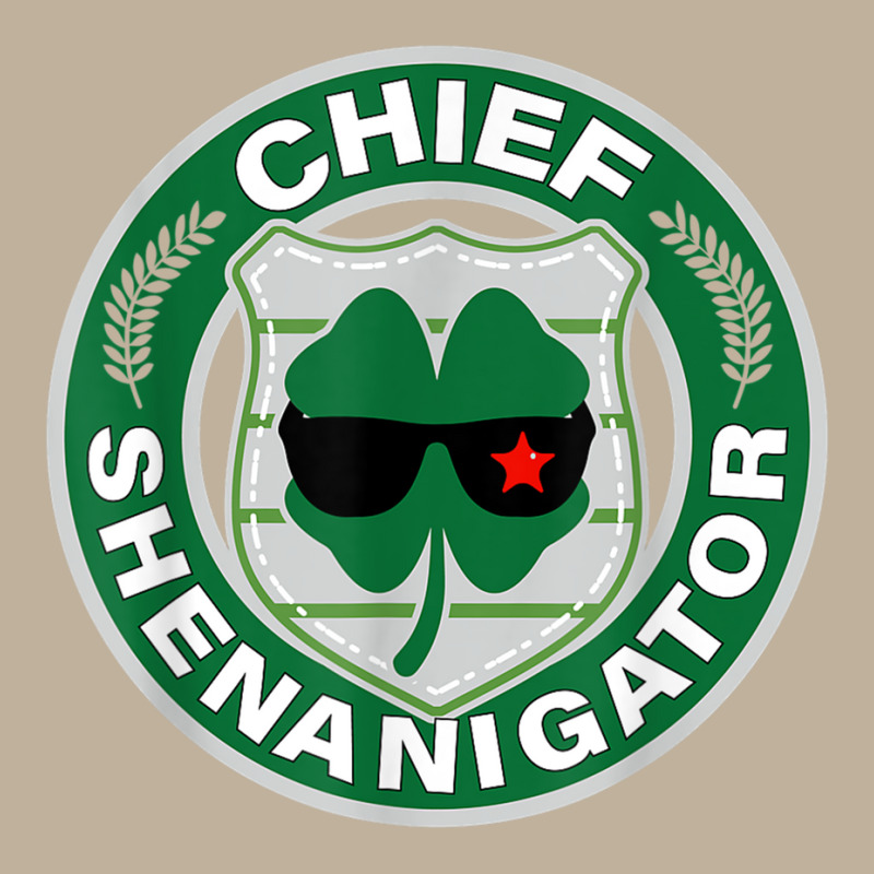 Chief Shenanigator Irish Clover Squad Instigator Of Mischief T Shirt Sun Shade Cap by BrandalynSaetern | Artistshot