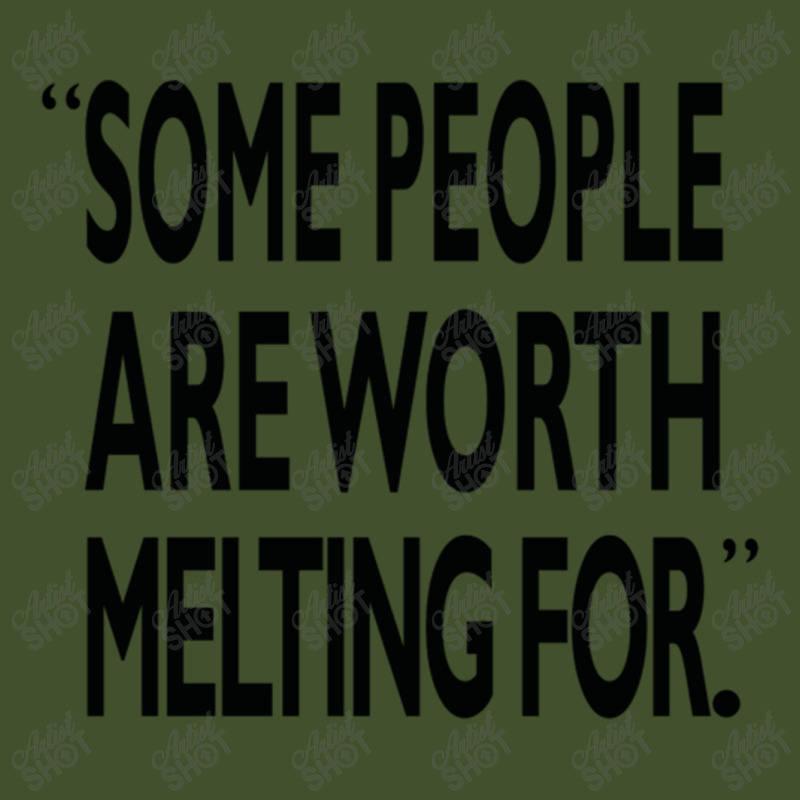 Some People Are Worth Melting Black Sun Shade Cap | Artistshot