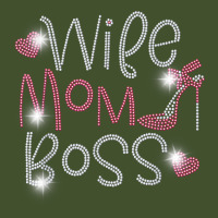 Wife Mom Boss Bling Rhinestone Funny Birthday Party Gift T Shirt Sun Shade Cap | Artistshot