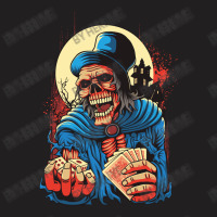 Scream Skull Catch Dice And Playing Card T-shirt | Artistshot