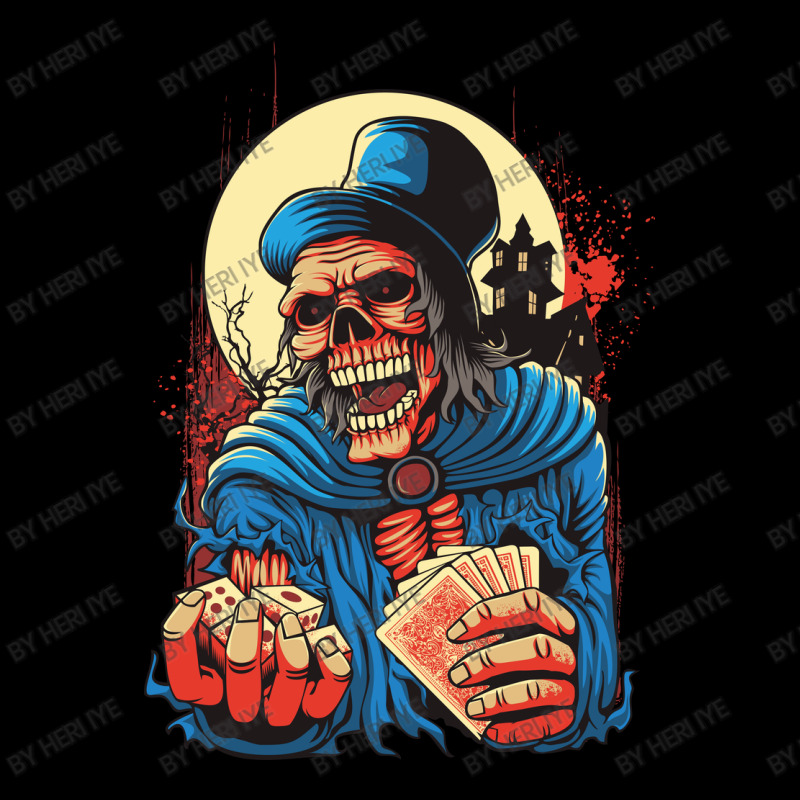 Scream Skull Catch Dice And Playing Card Adjustable Cap by Heri Iye | Artistshot