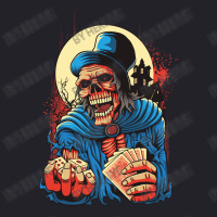 Scream Skull Catch Dice And Playing Card Men Denim Jacket | Artistshot