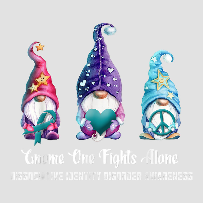 Gnome One Fights Alone Dissociative Identity Disorder T Shirt Foam Trucker Hat | Artistshot