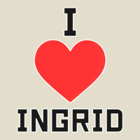 I Love Ingrid I Love Ingrid Adjustable Baseball Cap | Artistshot