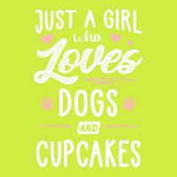 Just A Girl Who Loves Dogs And Cupcakes Gift Dog Lover Adjustable Baseball Cap | Artistshot