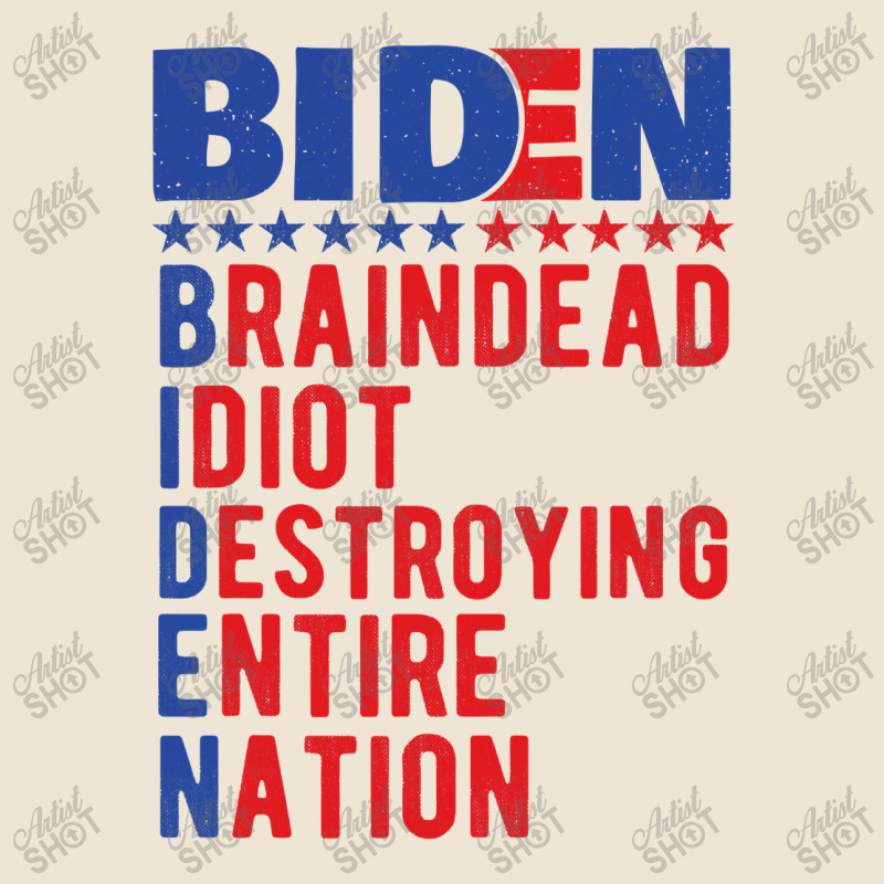 Anti Biden, Braindead Idiot Destroying Entire Nation Adjustable Baseball Cap | Artistshot