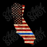 California Police Thin Blue Line Usa Flag Map Tee Fleece Short | Artistshot