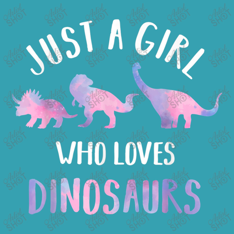 Just A Girl Who Loves Dinosaurs Cute Floral Dino Lover Dyed Cap by Juan-Design | Artistshot