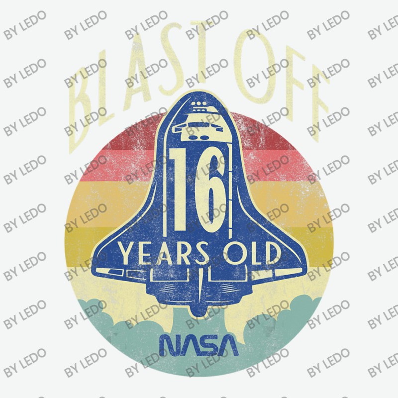 Space Shuttle Blast Off 16th Birthday Retro Portrait Urban Heavy T-shirt by ledo | Artistshot