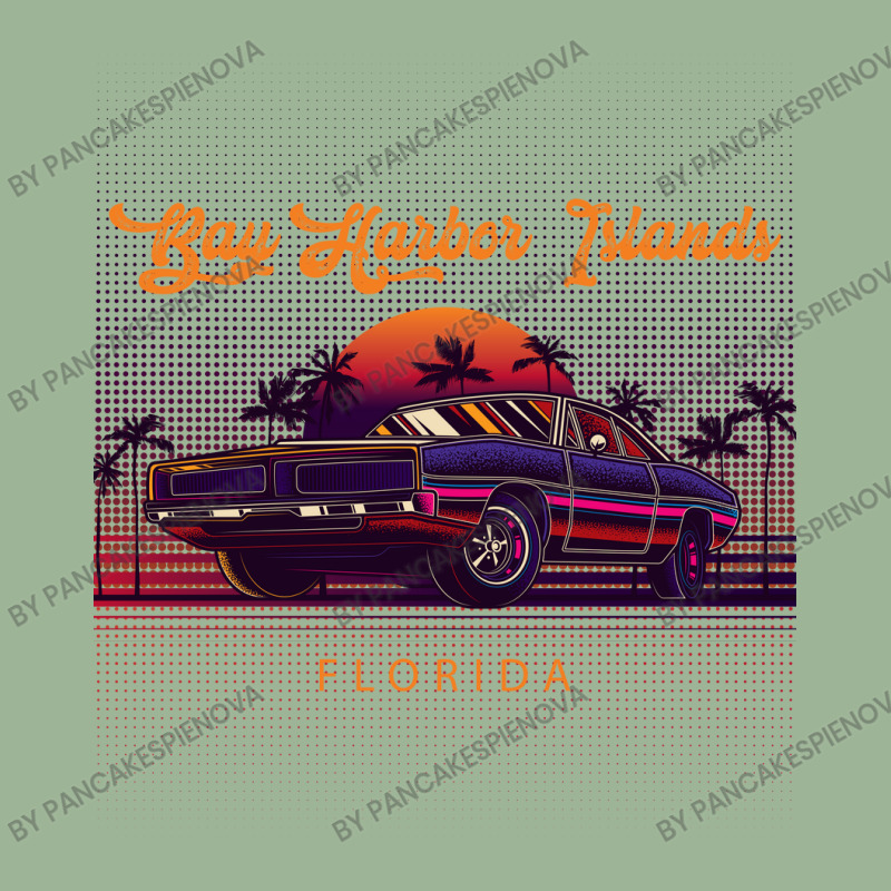 Bay Harbor Islands Florida Retro Vintage 80s 90s Muscle Cars Retrowave Urban Heavy T-shirt by pancakespienova | Artistshot