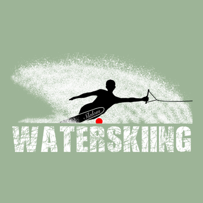 Slalom Waterskier Silhouetted Against Spray Urban Heavy T-shirt by ChrisHoskins | Artistshot