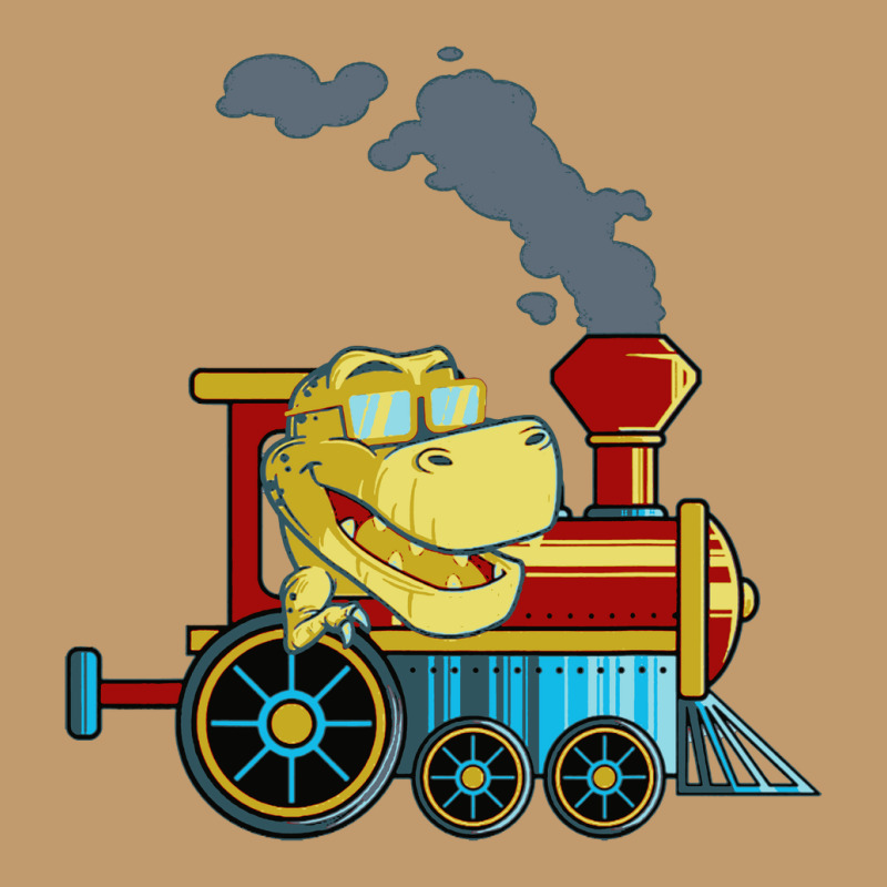 Funny Dinosaur Riding A Train Tyrannosaurus Dino Urban Heavy T-shirt | Artistshot